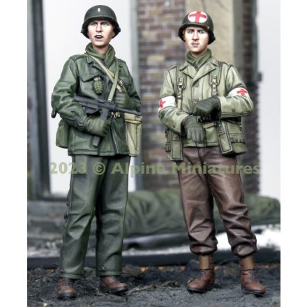 Alpine Miniatures US Infantry And Medic Set (2 figs)