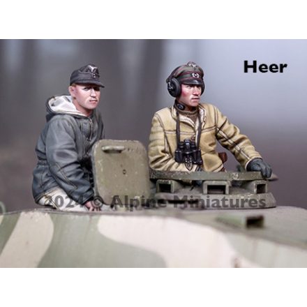 Alpine Miniatures German Panzer Crew Set - 2 figures (NEW)