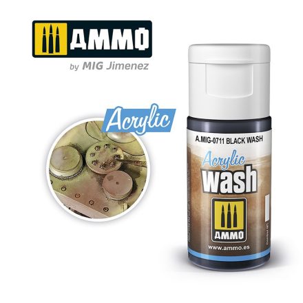 AMMO by Mig ACRYLIC WASH Black Wash