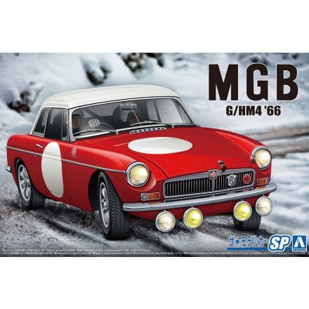 Aoshima BLMC G.HM4 MG.B CLUB RALLY VERSION 1966 1982 Makett