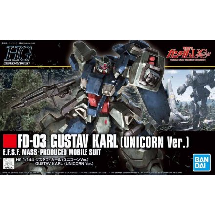 Bandai FD-03 Gustav Karl (Unicorn Ver) makett