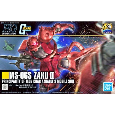 Bandai HGUC MS-06S Zaku II makett