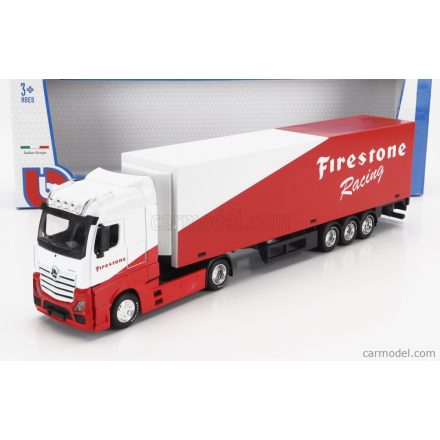 Burago MERCEDES ACTROS GIGASPACE FIRESTONE RACING MOTORSPORT SUPPORT TEAM