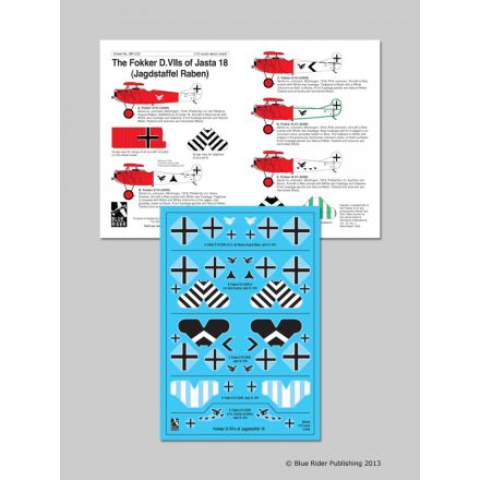 Blue Rider Publishing Fokker D.VII: Jasta 18 matrica