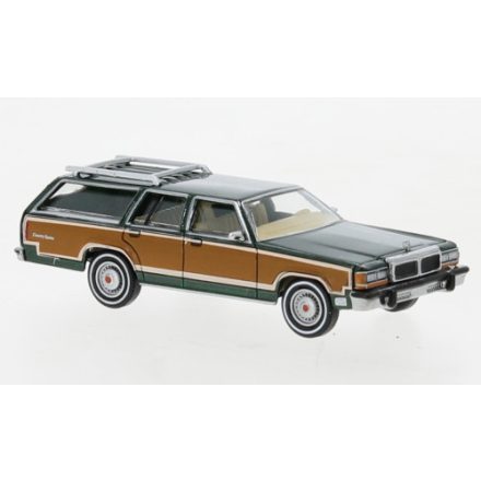 BREKINA Ford LTD Country Squire, metallic-dunkelgrün/Decorated, 1979