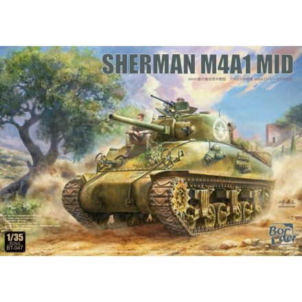 Border Model Sherman M4A1 Mid makett