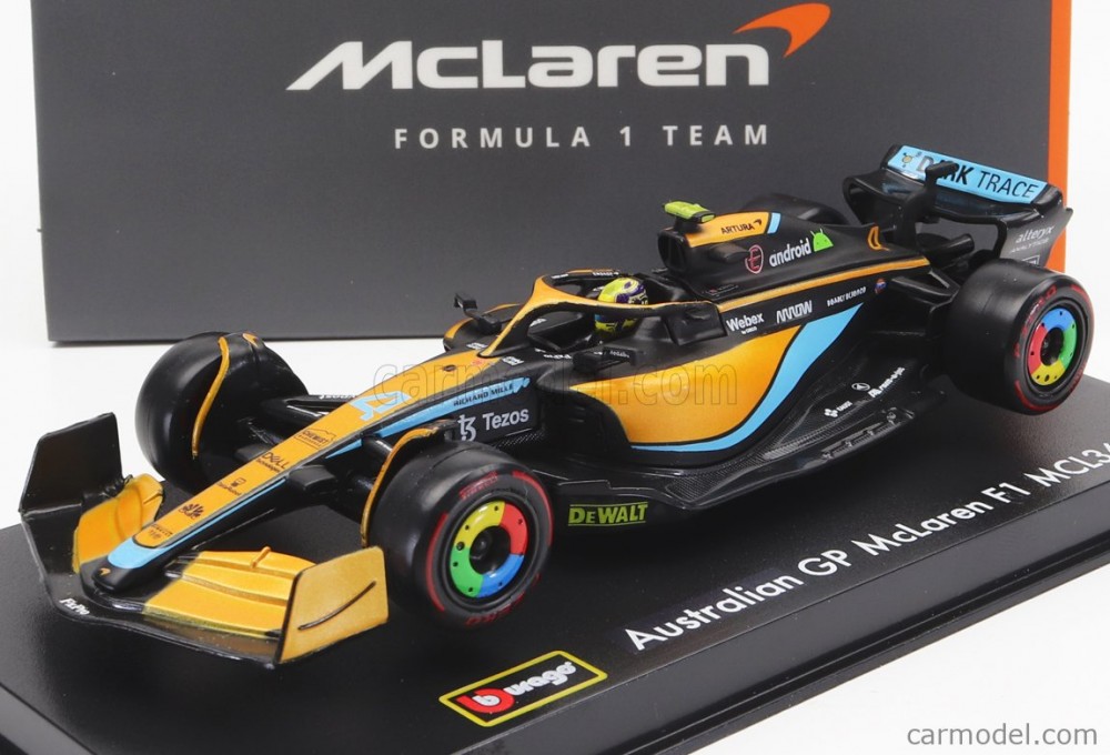 Burago McLAREN F1 MCL36 MERCEDES TEAM MCLAREN N 4 AUSTRALIAN