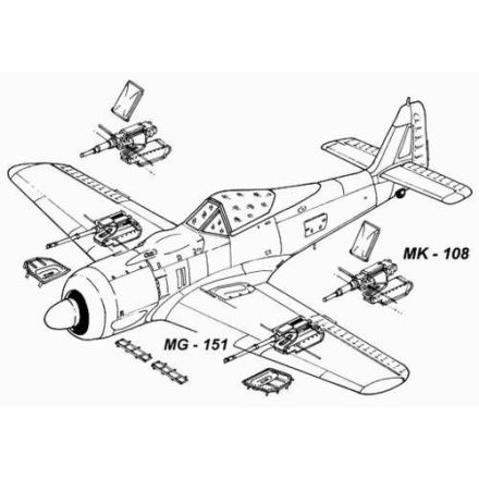 CMK Focke-Wulf Fw-190A armament set (Tamiya)