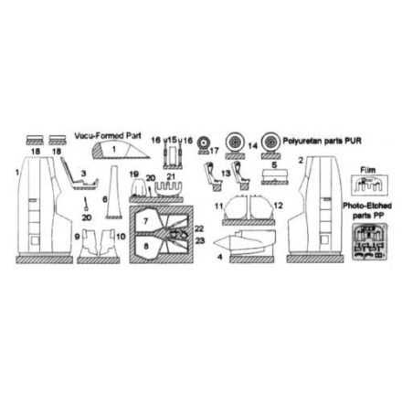 CMK BAC/EE Lightning T.4/T.5 2 seat conversion (Airfix)