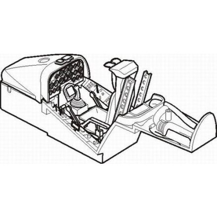 CMK Douglas F4D-1 Skyray interior set (Tamiya)