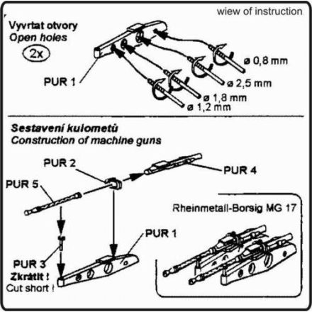 CMK MG 17 German machine gun