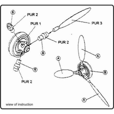 CMK VDM propeller for Messerschmitt Bf-109E