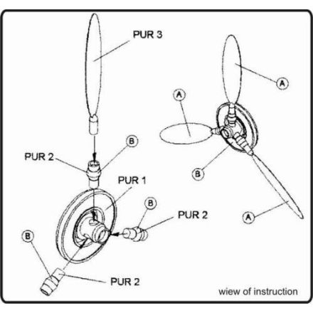 CMK VDM-9-12-159A German propeller