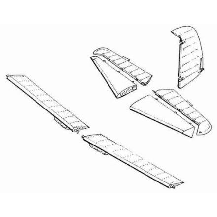 CMK Messerschmitt Bf-109E separate control surfaces (Tamiya)