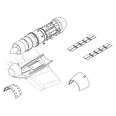 CMK Messerschmitt Me-262A-1a Jumo 004 engine (Tamiya)