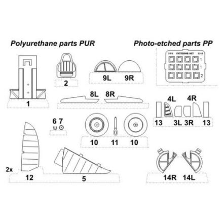 CMK Polikarpov I-16 typ 24 " interior set (Eduard)