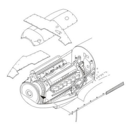 CMK Supermarine Spitfire Mk.I Engine set (Tamiya)