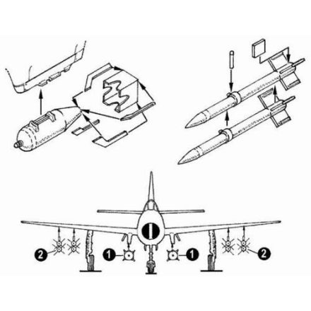 CMK Republic F-84G Thunderjet armament (Tamiya)