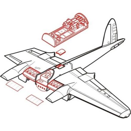 CMK de Havilland Mosquito Mk.IV/Mk.VI detail set (Hasegawa)