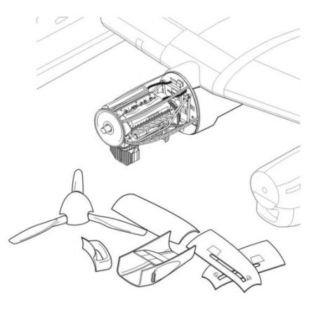 CMK Avro Lancaster B.I/III engine set (Hasegawa)