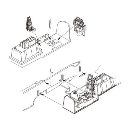 CMK North-American F-51D Mustang (P-51D) Korean War era interior (Tamiya)