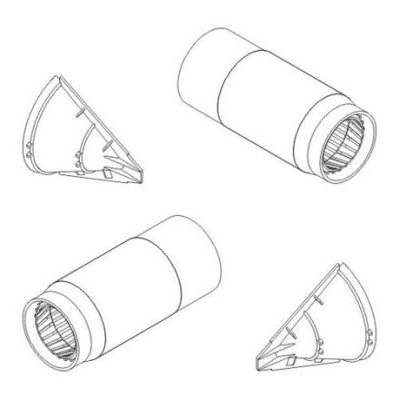 CMK BAC TSR-2 Intake FOD covers and Exhausts (Airfix)