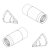 CMK BAC TSR-2 Intake FOD covers and Exhausts (Airfix)