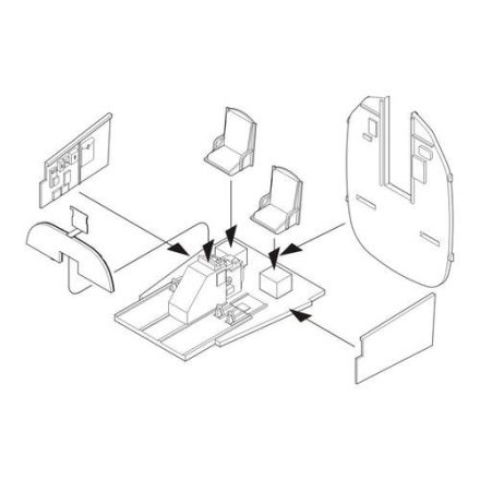 CMK Consolidated B-24D/B-24J Liberator - Cockpit (Hasegawa)
