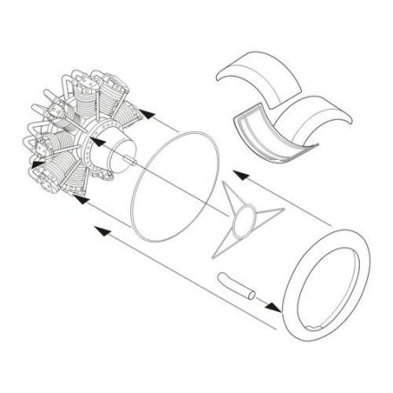 CMK Fairey Swordfish Mk.I - Engine (Airfix)