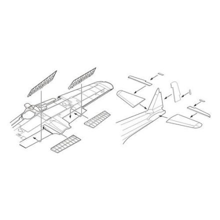 CMK Mitsubishi A6M5 'Zero' - Control surfaces (Tamiya)