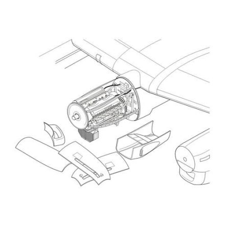 CMK Avro Lancaster B.I/III - ONE engine set (Airfix)