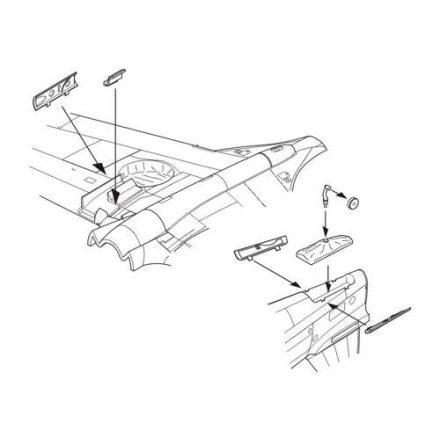 CMK Curtiss P-40B Tomahawk (Hawk 81-A-2) Undercarriage (Airfix)