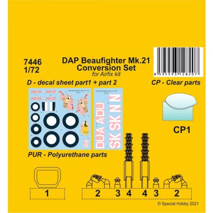 CMK DAP Beaufighter Mk.21 Conversion Set (Airfix)