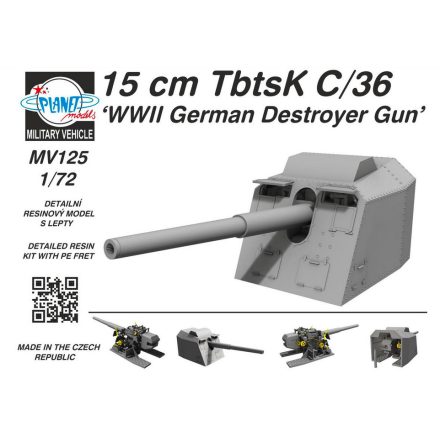 CMK 15 cm TbtsK C/36 WWII German Destroyer Gun makett