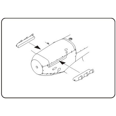 CMK Supermarine Spitfire Mk.V fishtail exhaust stubs