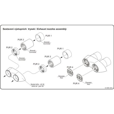 CMK BAC TSR-2 exhaust nozzle covers (Airfix)