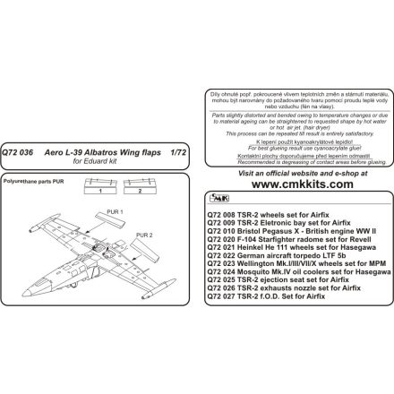 CMK Aero L-39 Albatross landing flaps (Eduard)