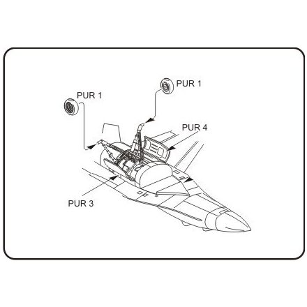 CMK Lockheed-Martin F-16A Light weight - undercarriage (Academy)