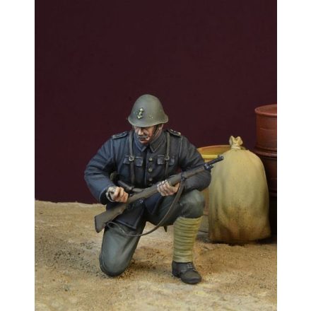 D-DAY miniature studio Black Devils Soldier 1, WWII Dutch Army Rotterdam 1940