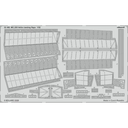 Eduard MC.205 Veltro landing flaps (Italeri)