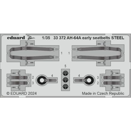 Eduard AH-64A early seatbelts STEEL (Trumpeter)