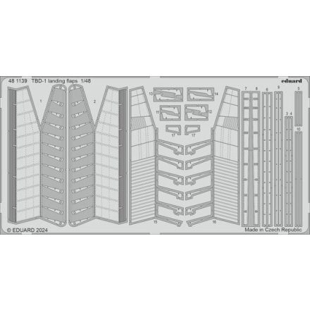 Eduard TBD-1 landing flaps (Hobby Boss)