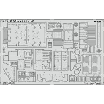 Eduard Mi-24P cargo interior (Trumpeter)