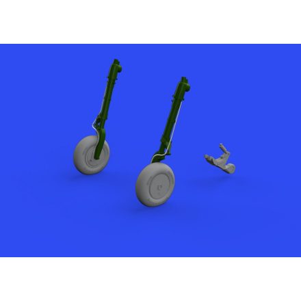 Eduard A6M wheels w/ smooth tire (Eduard)