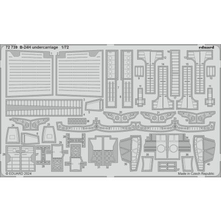 Eduard B-24H undercarriage (Airfix)