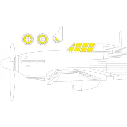 Eduard Hurricane Mk. IIc (Zvezda) maszkoló