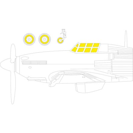 Eduard Hurricane Mk. IIb TFace (Arma hobby) maszkoló