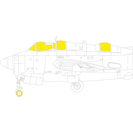 Eduard Gannet AS.1/ AS.4 (Airfix) maszkoló