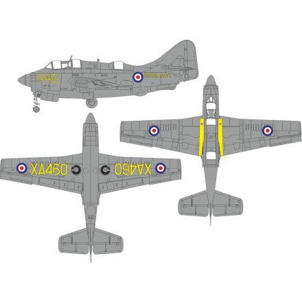 Eduard Gannet AS.1/ AS.4 national & a/ c marking (Airfix) maszkoló