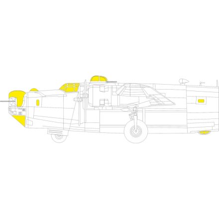 Eduard B-24J TFace (Hobby Boss) maszkoló